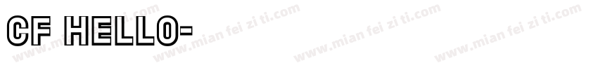 cf Hello字体转换